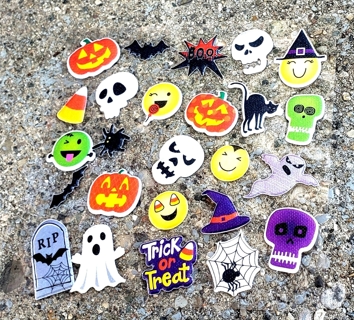 HALLOWEEN PUFFY VINYL STICKERS STYLE 2