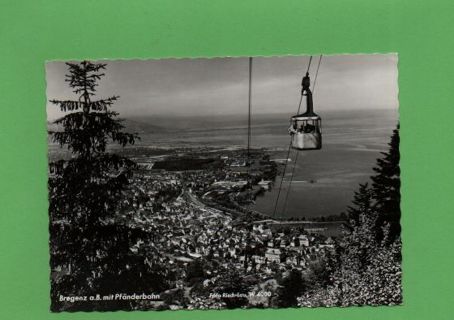 old used Postcard - Bregenz, Pfänderbahn