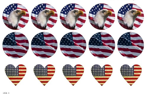 Patriotic Bottle Cap Images