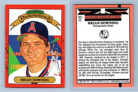 Brian Downing 1990 Donruss Diamond King California Angels