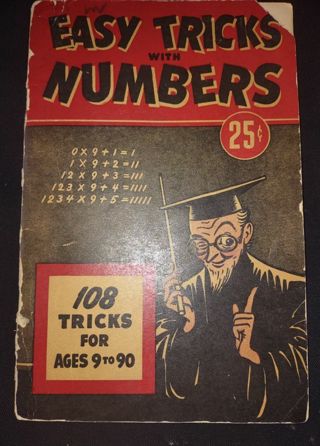 Antique 1943 Vintage tiered old Trick Number book