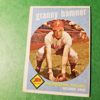 1959 - TOPPS BASEBALL CARD NO. 436 - GRANNY HAMNER - PHILLIES