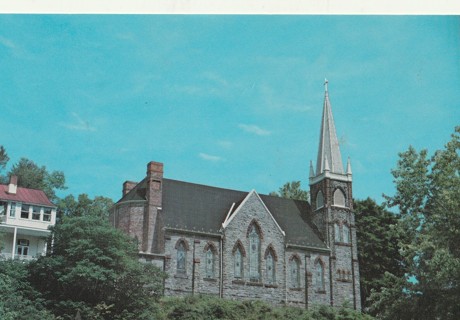 Vintage Unused Postcard: (gin): St Peter's Catholic Church, Harpers Ferry, WV