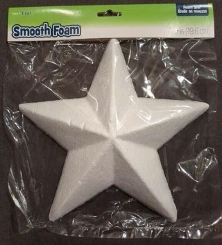 Box of 20 Floracraft Smooth Foam 7.75in Star