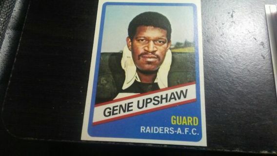 RARE ORIGINAL 1976 TOPPS WONDER BREAD ALK STAR SERIES GENE UPSHAW OAKLAND RAIDERS FOOTBALL CARD# 9