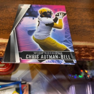 2022 sage chris autman-bell football card 