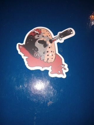 Jason Friday The 13th Horror Movie Reusable Waterproof Fade proof Sticker Decal