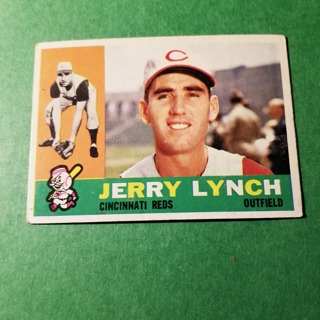 1960 - TOPPS EXMT - NRMT BASEBALL - CARD NO. 198 - JERRY LYNCH - REDS