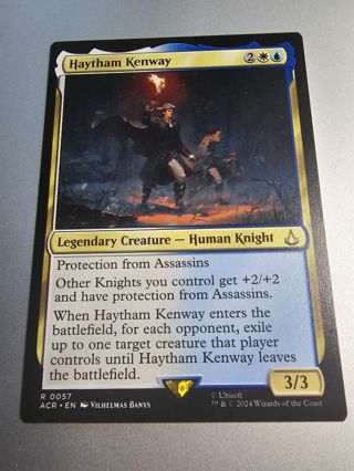 Magic the gathering mtg Haytham Kenway rare card Assassins Creed