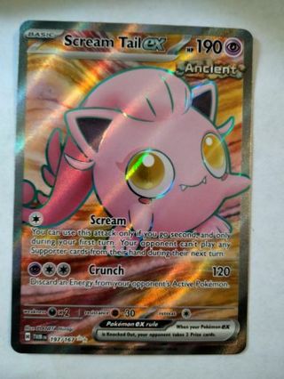 Scream tail ex 197/167 double rare holo pokemon