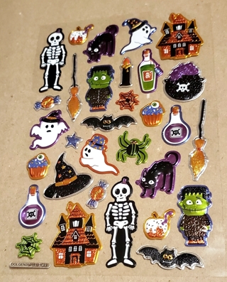 HALLOWEEN FOIL STICKERS STYLE 4