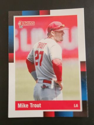 Two Los Angeles / California Angels Trout & Finley Basketball Cards