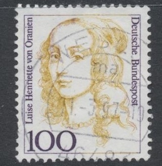 Germany:  1994, Luise Henrette von Oranle (1627-67), Used, Scott # DE-1725 - GER-6805a