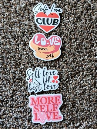 4 Self Love Vinyl Stickers