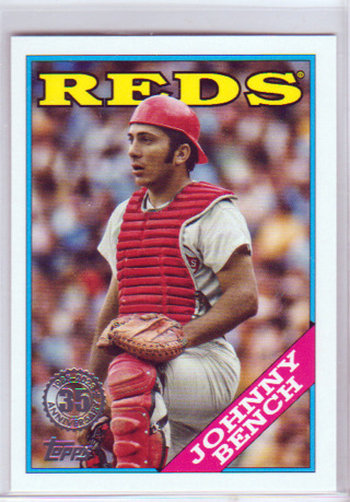 Johnny Bench, 2023 Topps 1988 Retro Baseball Card #88US-20, Cincinnati Reds, (L5
