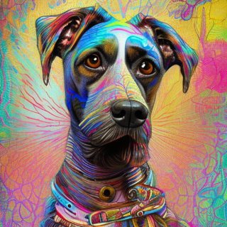 Listia Digital Collectible: [A17] Dog Art Collection: #008