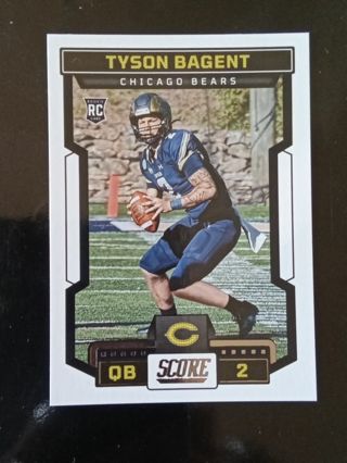 Chicago Bears Tyson Bagent ROOKIE Football Card
