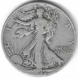 1942-D Walking Liberty half dollar