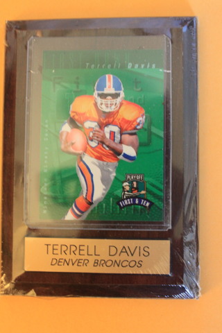 TERRELL DAVIS, FRAMED CARD