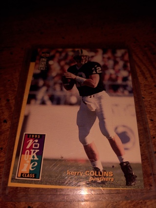 2-card lot football Kerry Collins both rookies 