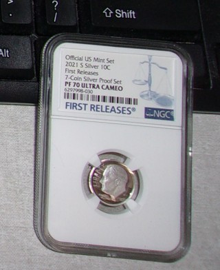 NGC 2021 S Silver PF70 Ultra Cameo Roosevelt Dime 