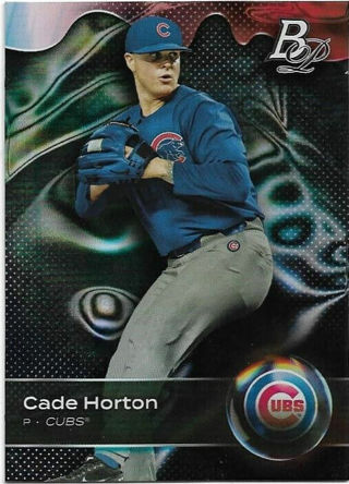 2023 BOWMAN PLATINUM CADE HORTON HOLO ROOKIE CARD