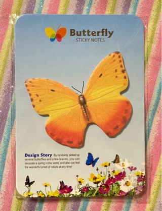 Kawaii butterfly memo pad