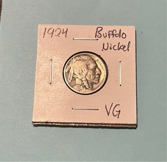 1924 VG  buffalo nickel 