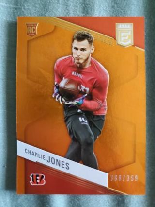 2023 Panini Elite Orange Rookie Charlie Jones