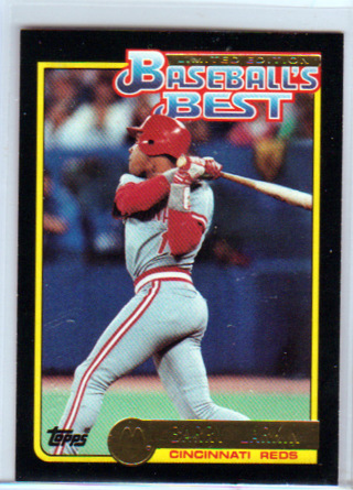 Barry Larkin, 1992 Topps McDonald's Baseball Card #21, Cincinnati Reds