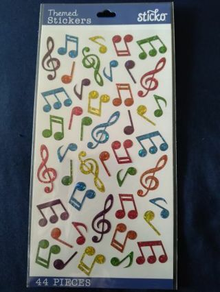 Sticko Colorful Music Notes