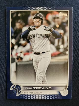 2022 Topps Update Royal Blue Jose Trevino