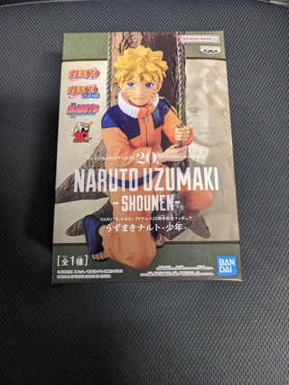 (Free shipping) Naruto Uzumaki - 20th Anniversary Banpresto Anime Figure Shonen (Shounen)