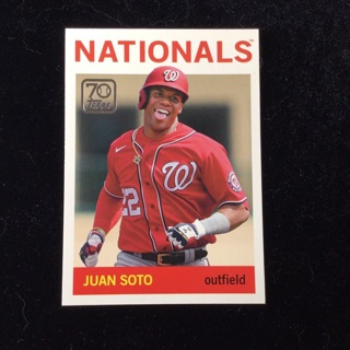 Juan Soto Nationals Topps  70  years