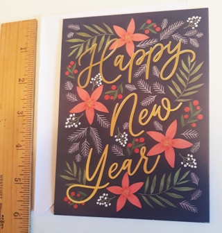 Happy New Year Card w/Envelope #1