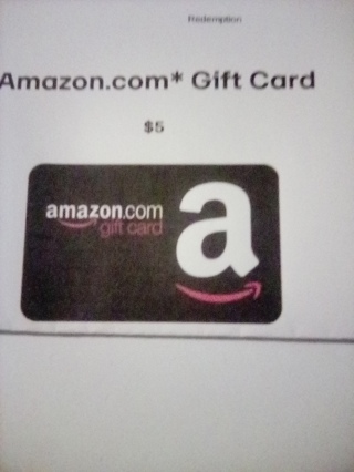 Amazon $5.00 e-gift card 