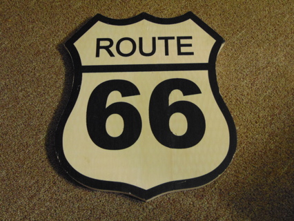 ROUTE 66 COLLECTIBLE WOODEN SIGN 