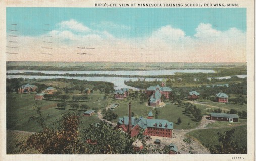 Vintage Used Postcard: 1939 Minnesota Training School, Red Wing, MN
