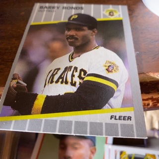 1989 fleer barry bonds baseball card 