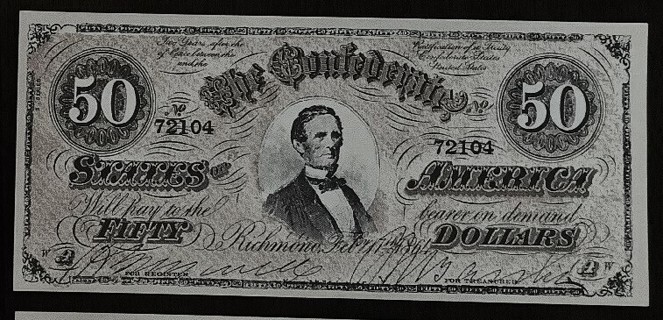 Confederate $50 Bill