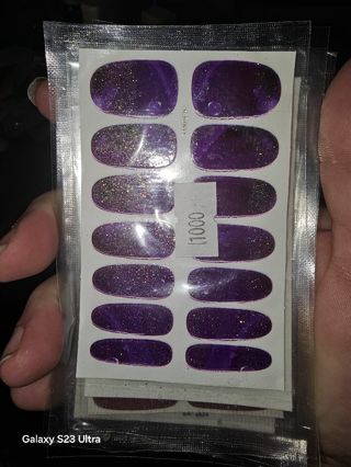 Purple Nail decals