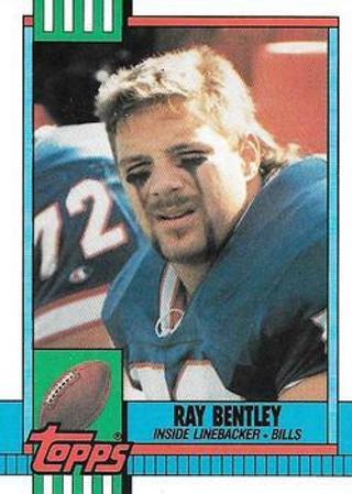 Tradingcard - 1990 Topps #201 - Ray Bentley VAR - Buffalo Bills VAR: Disclaimer on back 