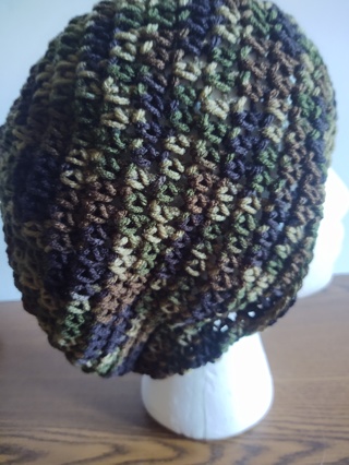 Hand Crocheted Slouch Hat 