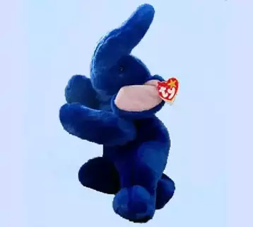 NEW WITH TY TAG=PEANUT THE ELEPHANT BEANIE BABY=7"