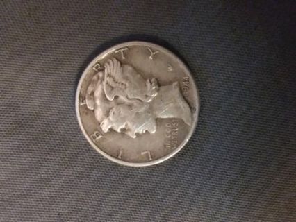 Silver 90% 1944 Mercury dime from the 20th century collectors coin