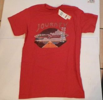 Live Nation Men's Journey Band Graphic T Shirt Red Size VARIOUS SIZES FREE SHIP