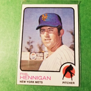 1973 - TOPPS BASEBALL CARD NO. 107 - PHIL HENNIGAN - METS