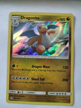 Dragonite 96/149 rare holo nm pokemon