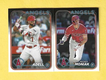 2024 Topps Mickey Moniak & Jo Adell Angels Baseball Cards