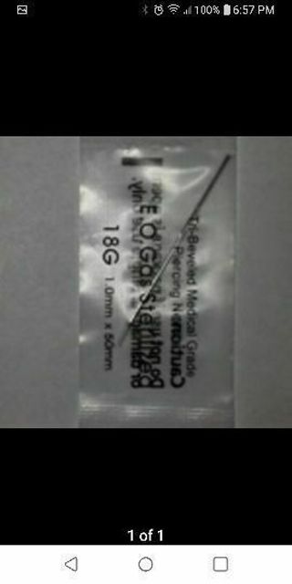 18G Body Piercing Needle